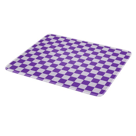 Grape soda checkerboard pattern カッティングボード (角)