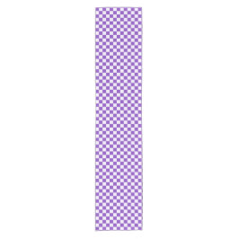 Grape soda checkerboard pattern ショートテーブルランナー