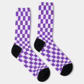 Grape soda checkerboard pattern ソックス (右)