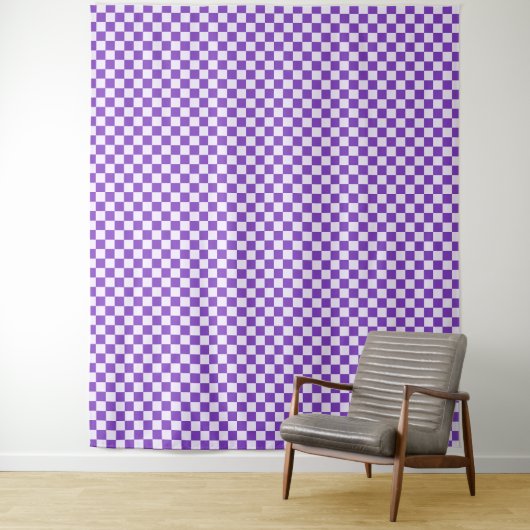 Grape soda checkerboard pattern タペストリー (インサイチュ)