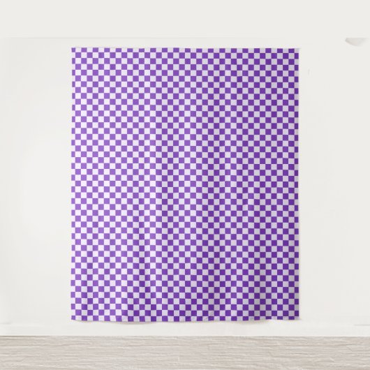 Grape soda checkerboard pattern タペストリー (正面)