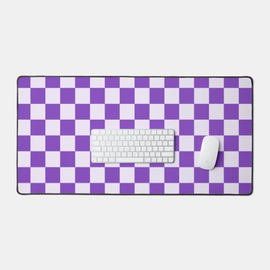 Grape soda checkerboard pattern デスクマット (キーボード&マウス)