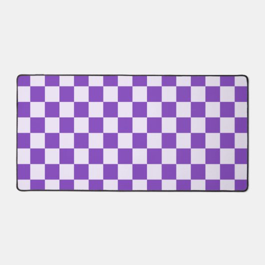 Grape soda checkerboard pattern デスクマット (正面)