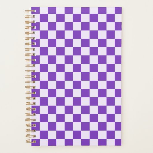 Grape soda checkerboard pattern プランナー手帳 (正面)