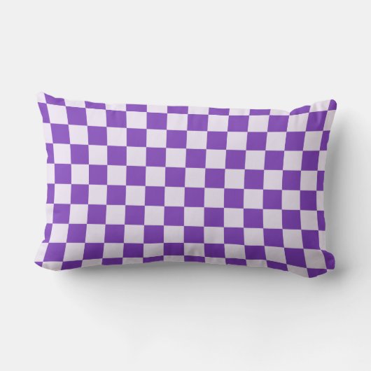 Grape soda checkerboard pattern ランバークッション (裏面)