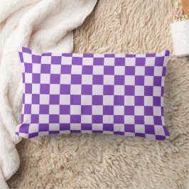 Grape soda checkerboard pattern ランバークッション