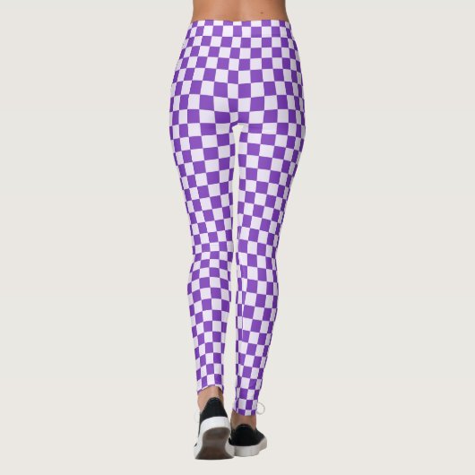 Grape soda checkerboard pattern レギンス (裏面)