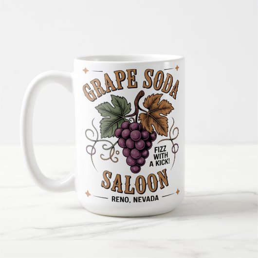 Grape Soda Saloon コーヒーマグカップ (左)