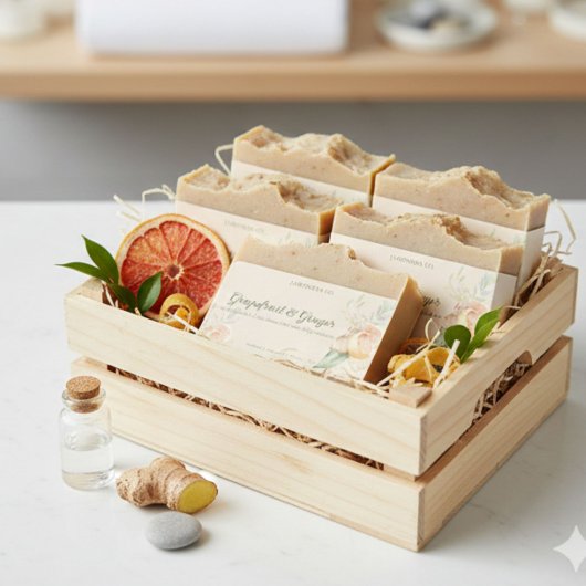 Grapefruit Ginger Handmade Soap Label Sticker ラベル