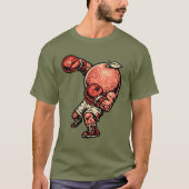 Grapefruit Knockout Puncher — Vintage Retro Boxer  Tシャツ (正面)