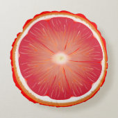 Grapefruit pomelo slice ラウンドクッション (正面)