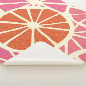 Grapefruit slices seamless pattern,fresh citrus ba シェルパブランケット (3/4)