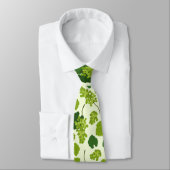 Grapes and Grape Leaves Pattern ネクタイ (タイ)