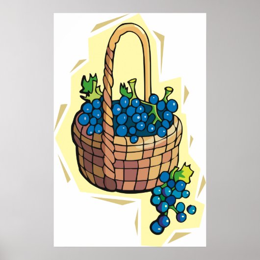 Grapes In A Basket ポスター (正面)