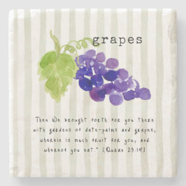 Grapes Quran Verse ストーンコースター