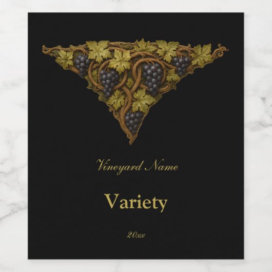 Grapevine ワインラベル (シングルラベル)