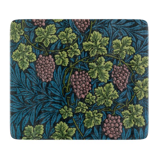  Grapevines with clusters of pink grapes  カッティングボード (正面)