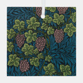 Grapevines with clusters of pink grapes  ガラスオーナメント (裏面)