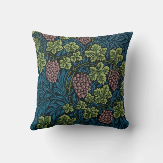  Grapevines with clusters of pink grapes  クッション (裏面)