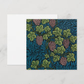  Grapevines with clusters of pink grapes  サンキューカード (正面/裏面)