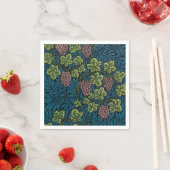  Grapevines with clusters of pink grapes  スタンダードカクテルナプキン (インサイチュ)