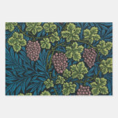  Grapevines with clusters of pink grapes  ラッピングペーパーシート (正面)