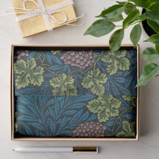  Grapevines with clusters of pink grapes  薄葉紙 (ギフト)