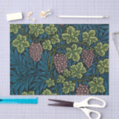  Grapevines with clusters of pink grapes  薄葉紙 (クラフト)