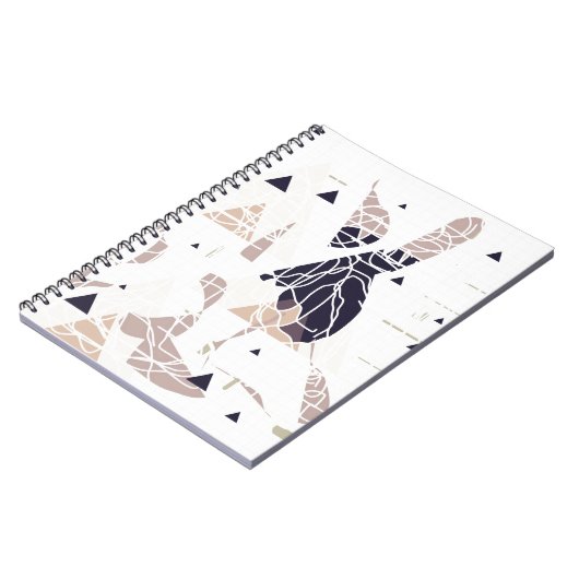 graph paper triangle soft Design by SIRAdesign ノートブック (左側)