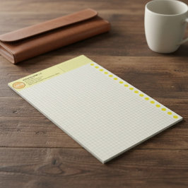 Graph Paper with Logo (Inch Squares) Custom Grid ノートパッド