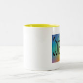 Graphic1coffeeのコップ#2 ツートーンマグカップ (中央)