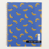 Graphic bananas - tropical fruit personalized name プランナー手帳 (正面)