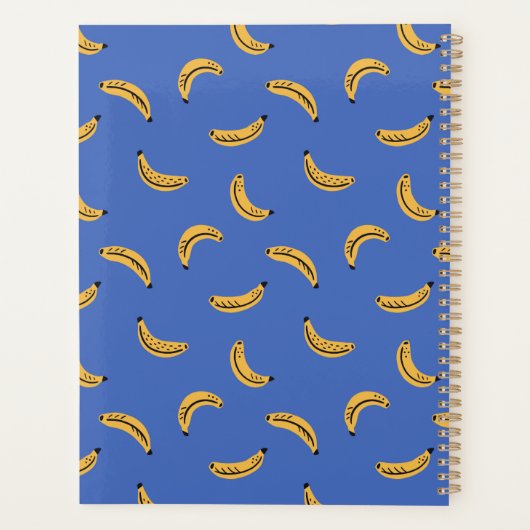 Graphic bananas - tropical fruit personalized name プランナー手帳 (裏面)