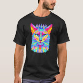 Graphic cat retro for cat  cat mother  Cat Crown Tシャツ (正面)