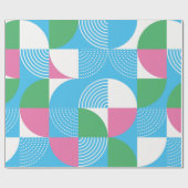 Graphic circles seamless pattern. Vintage illustra ラッピングペーパー (フラット)