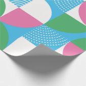 Graphic circles seamless pattern. Vintage illustra ラッピングペーパー (角)