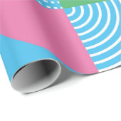 Graphic circles seamless pattern. Vintage illustra ラッピングペーパー (ロールコーナー)