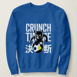 Graphic Crunch Time Soccer Cat For Athletes & Team スウェットシャツ