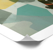 Graphic Cycling Poster - Overhead View with Speed ポスター (角)