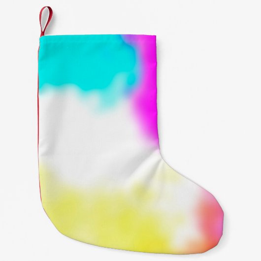 graphic design digital blur background texture col スモールクリスマスストッキング (正面)