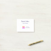 Graphic designer name scan QR code details profess ポストイット (デスク上)