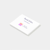 Graphic designer name scan QR code details profess ポストイット (アングル)