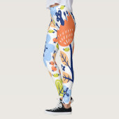 Graphic Flower Tight Leggings レギンス (左)