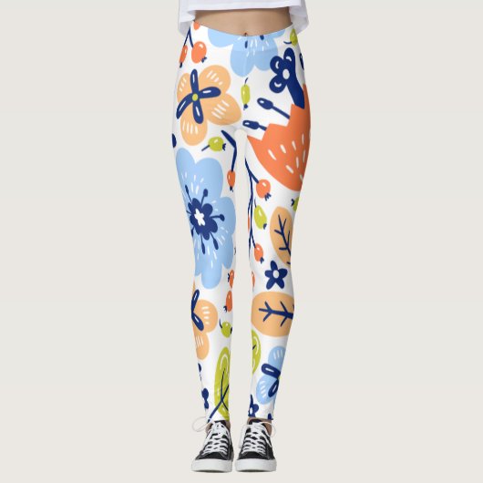 Graphic Flower Tight Leggings レギンス (正面)