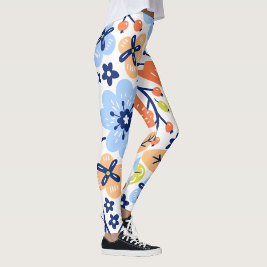 Graphic Flower Tight Leggings レギンス (右)