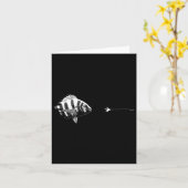 Graphic Fly Fishing Hook Line - Fish Sheepshead  カード (黄色い花)