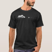 Graphic Fly Fishing Hook Line  Fish Walleye 1 Tシャツ (正面)