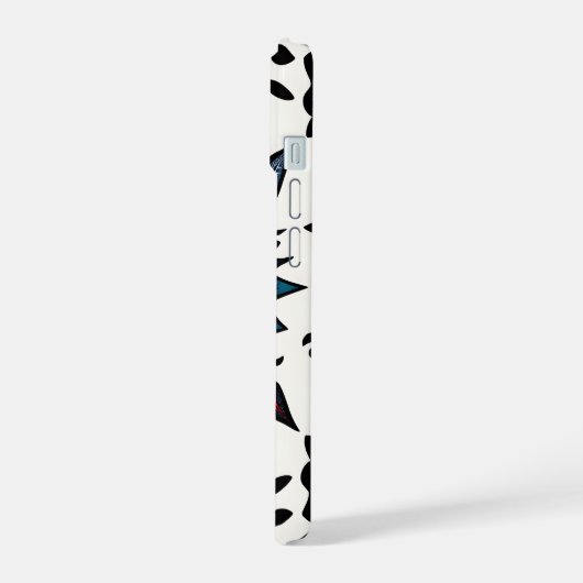 Graphic Folk Art Starburst Phone Case iPhone 15ケース (左側面)