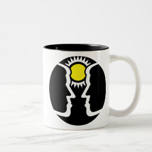 Graphic Gemini Twins with Sun ツートーンマグカップ
