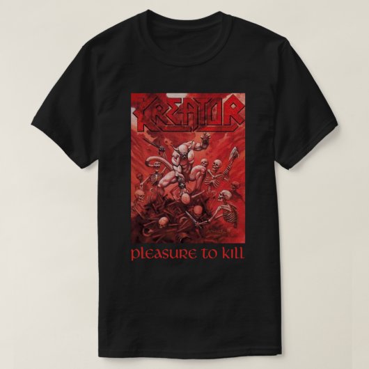 Graphic Kreator Bands Music - Pleasure to Kill Cla Tシャツ (デザイン正面)